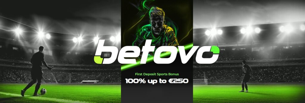 Betovo Sportsbook Welcome Offer 100% up to 250€
