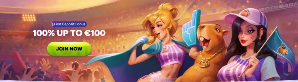 SpinBara Sportsbook Welcome Bonus - 100% up to €100