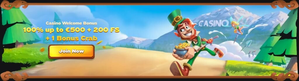 GreenLuck Casino Welcome Bonus - 100% up to €500 + 100 Free Spins