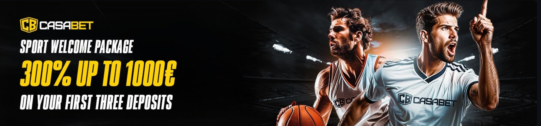 Casabet Sportsbook welcome bonus – 300% first deposit up to €1000