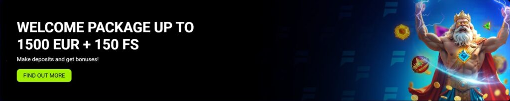 FairPari Casino Welcome Bonus - 100% up to €300 + 30 Free Spins