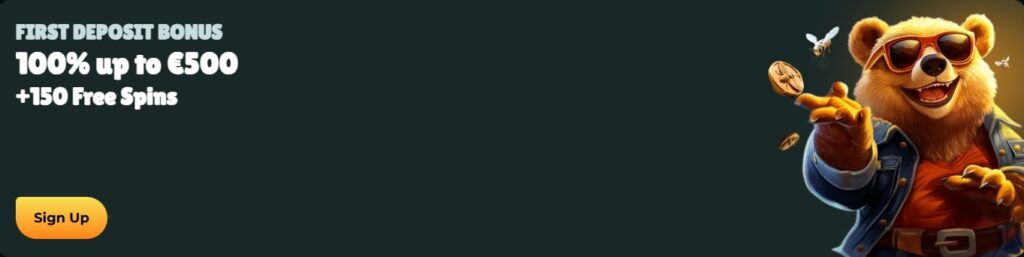 Honey Betz Casino Welcome Bonus - 100% up to €500 + 150 Free Spins