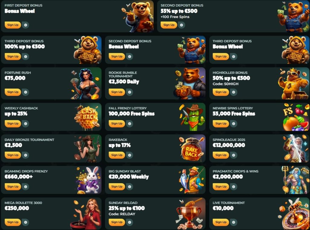 Honey Betz Casino Offers