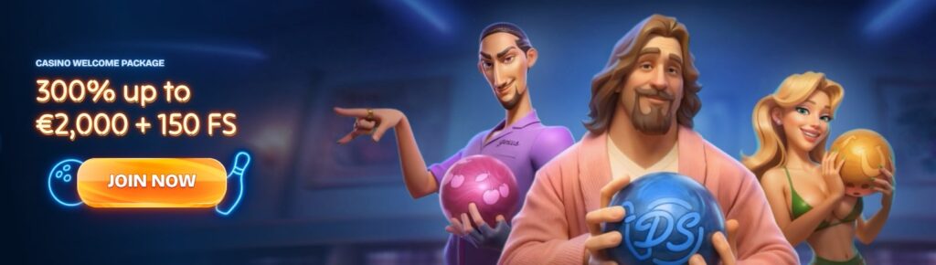 Dude Spin Casino Welcome Bonus - 100% up to €1.000 + 50 Free Spins