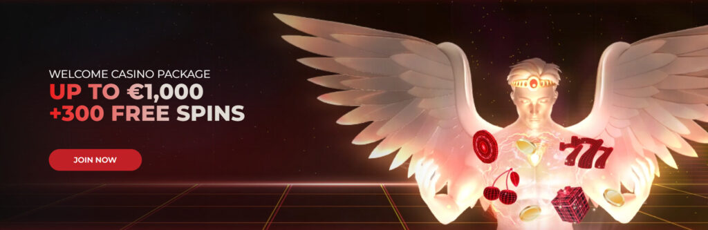 God of Casino Welcome Bonus - 100% up to €1000 + 300 Free Spins