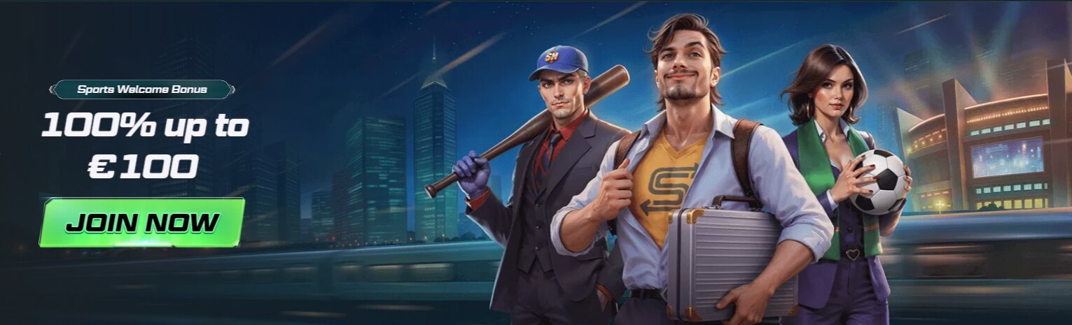 Spinational Sportsbook Welcome Bonus - 100% up to €100