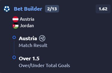 Football betting tip #2 – June 17, 2026