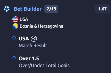 Football betting tip #1 – July 02, 2026